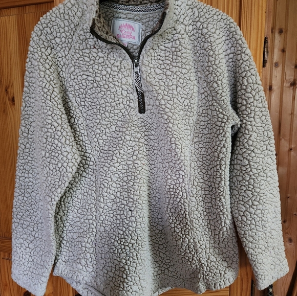 Womens 3/4zip sherpa pullover - Picture 2 of 7